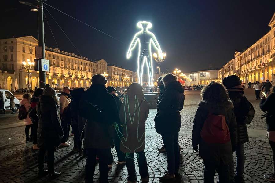 Nature in the City under the Lights of Luci d'Artista: Urban Trekking